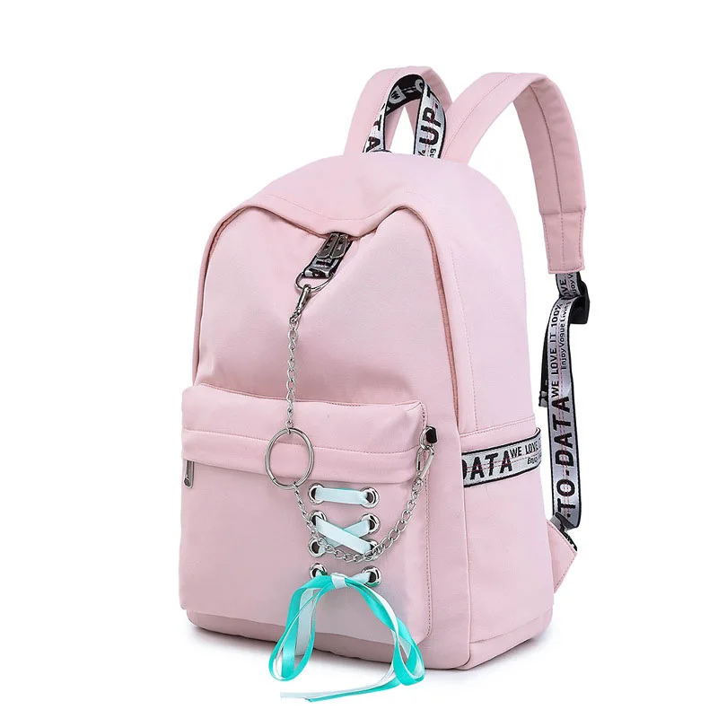 2019Women Backpack USB Charging Nylon Backpacks School Bags For Teenagers Girl Laptop mochila feminina Students Satchel | Багаж и сумки