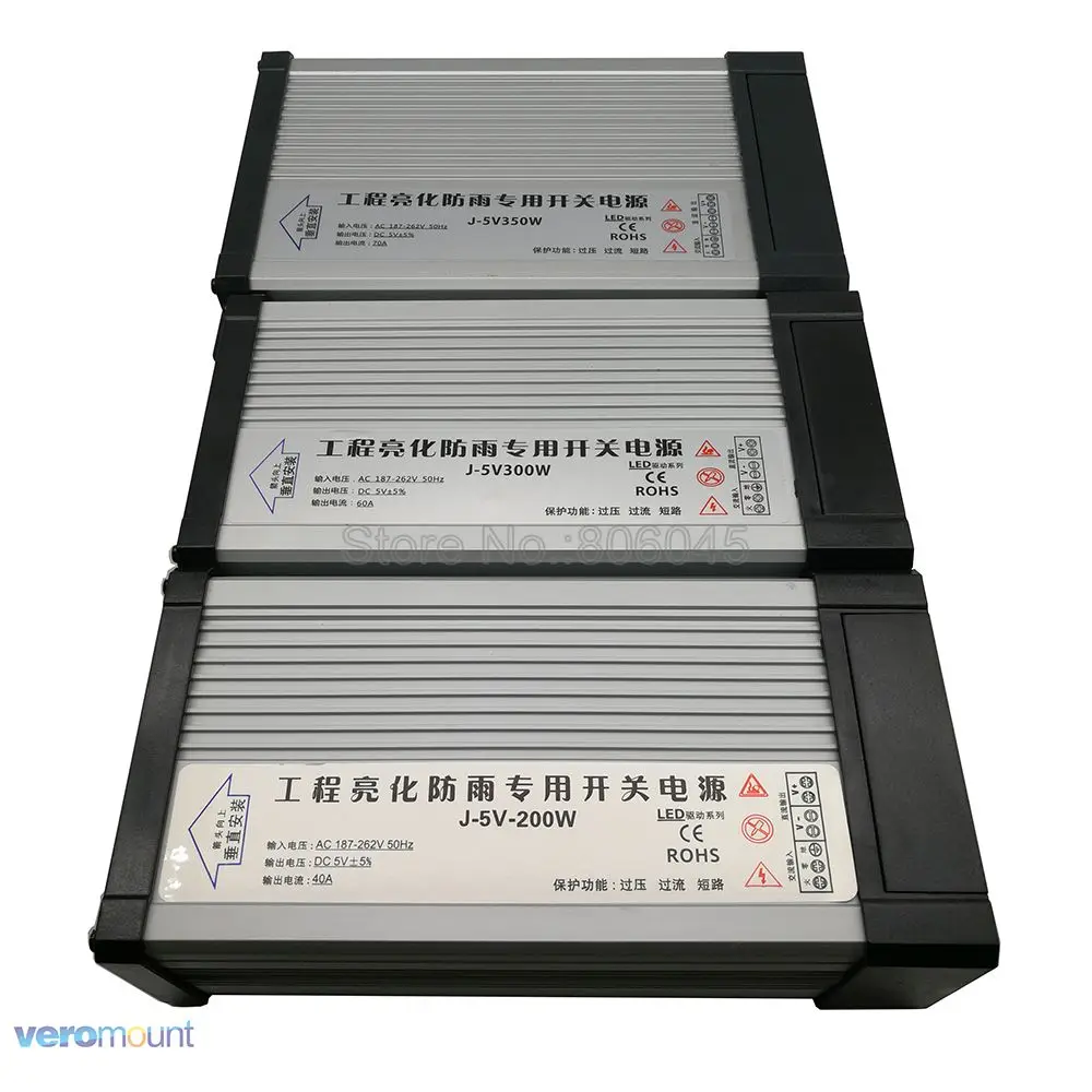 IP54 Водонепроницаемый внешний блок питания 5 В светодиодный трансформатор AC220V в