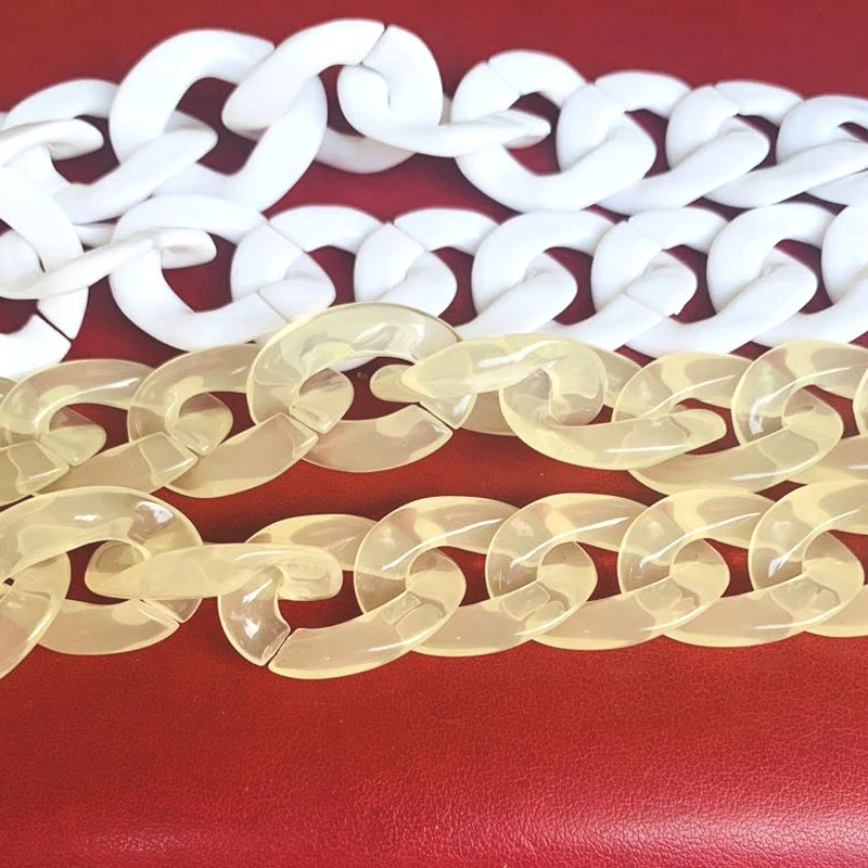 

1pcs 45cm Long Fashion PlasticChain Buckles Novel Special Decoration Chain for Handbag Shoulder Bag Purse Hardware Accessories