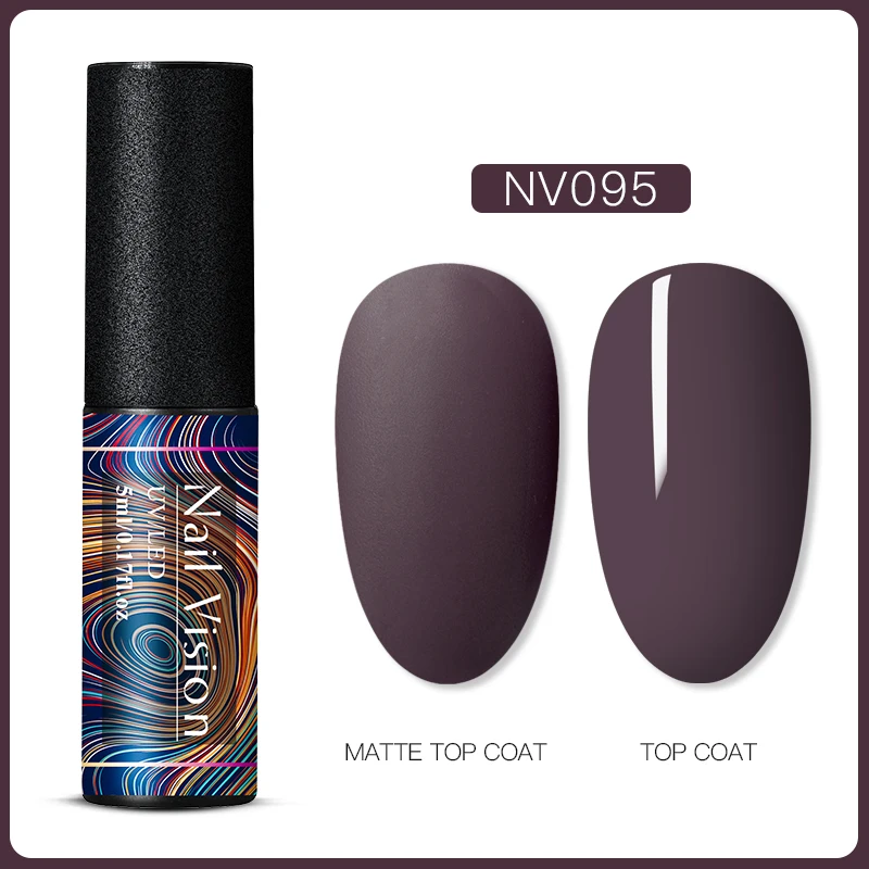 S06690 Nail Vision 60 цветов Матовый УФ-гель для ногтей 5 мл чистый цвет матовое верхнее покрытие Впитывающее полуперманентный Гель-лак для ногтей - Цвет: S06690
