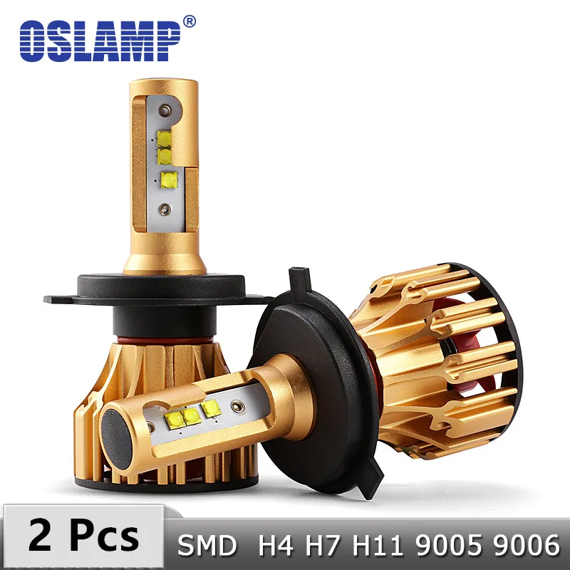 Oslamp H4 H7 H11 9005 9006 H13 H1 SMD кри чипсы 70 Вт автомобиля светодиодные лампы фар 7000LM 6500 К 12 В