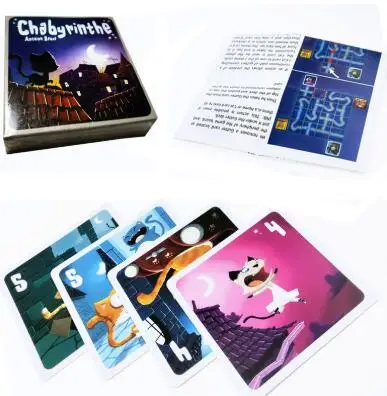 Настольная игра Chabyrinthe полная английская версия вечерние игральные карты для