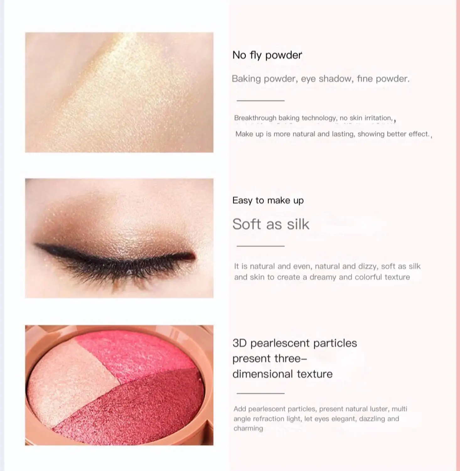 3 цвета дымчатые матовые тени для век палитра долговечных водостойких теней