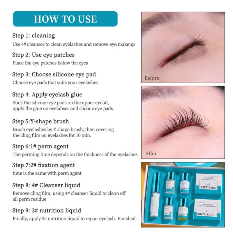 

Lash Lift Kit, Eyelash Perm Kit, Professional Eyelash Lash Extensions, Lash Lifts, Lash Curling, Semi-Permanent Curling Perming