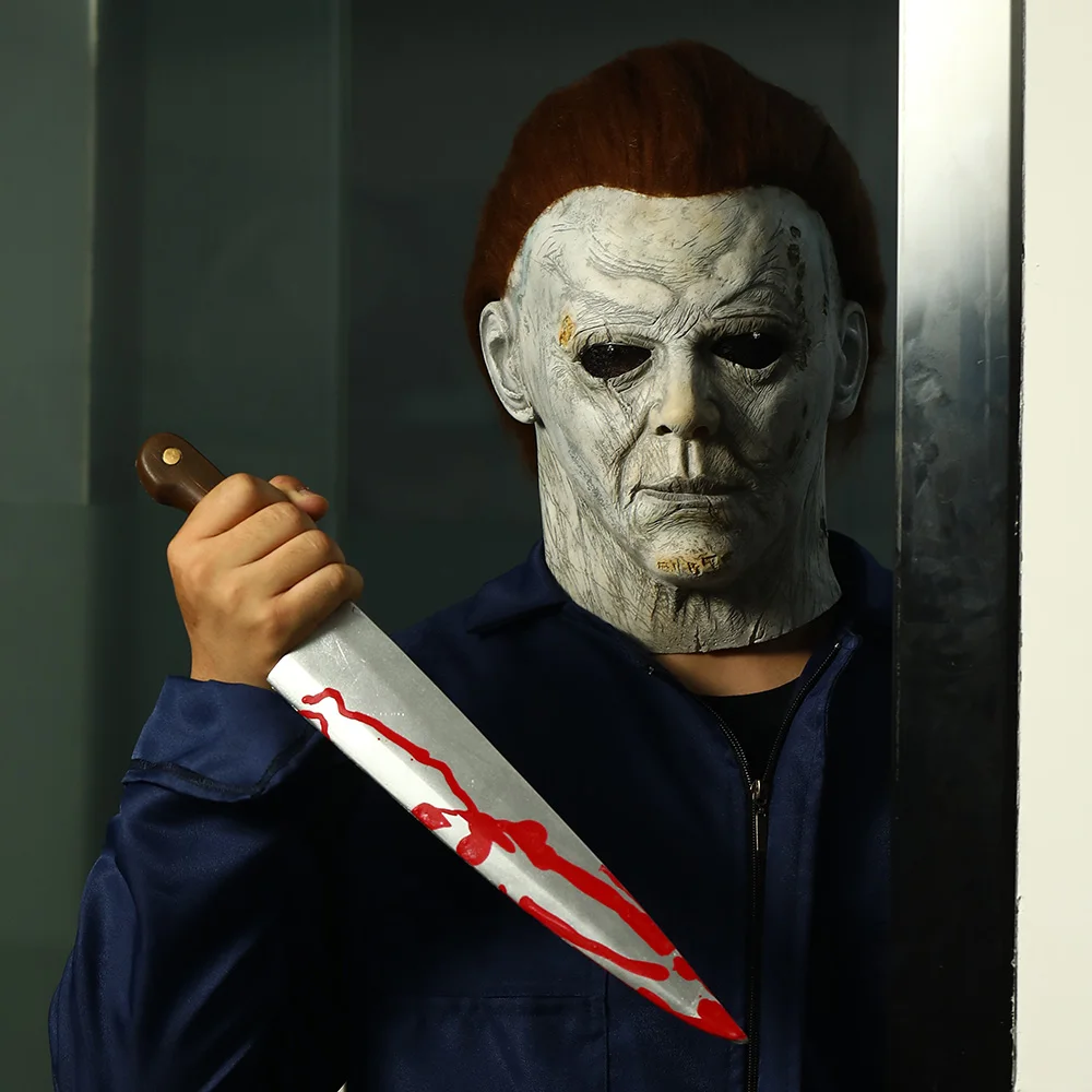 Майкл Майерс маски Косплэй лет спустя Костюмы Аксессуары латексная маска для