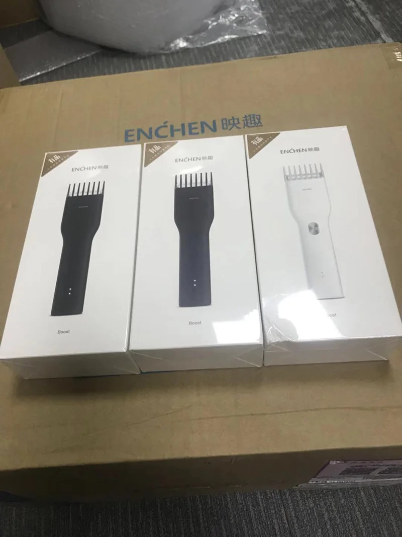 Xiaomi Enchen Boost USB электрическая машинка для стрижки волос двухскоростная керамическая машинка для стрижки волос быстрая зарядка триммер для волос для детей