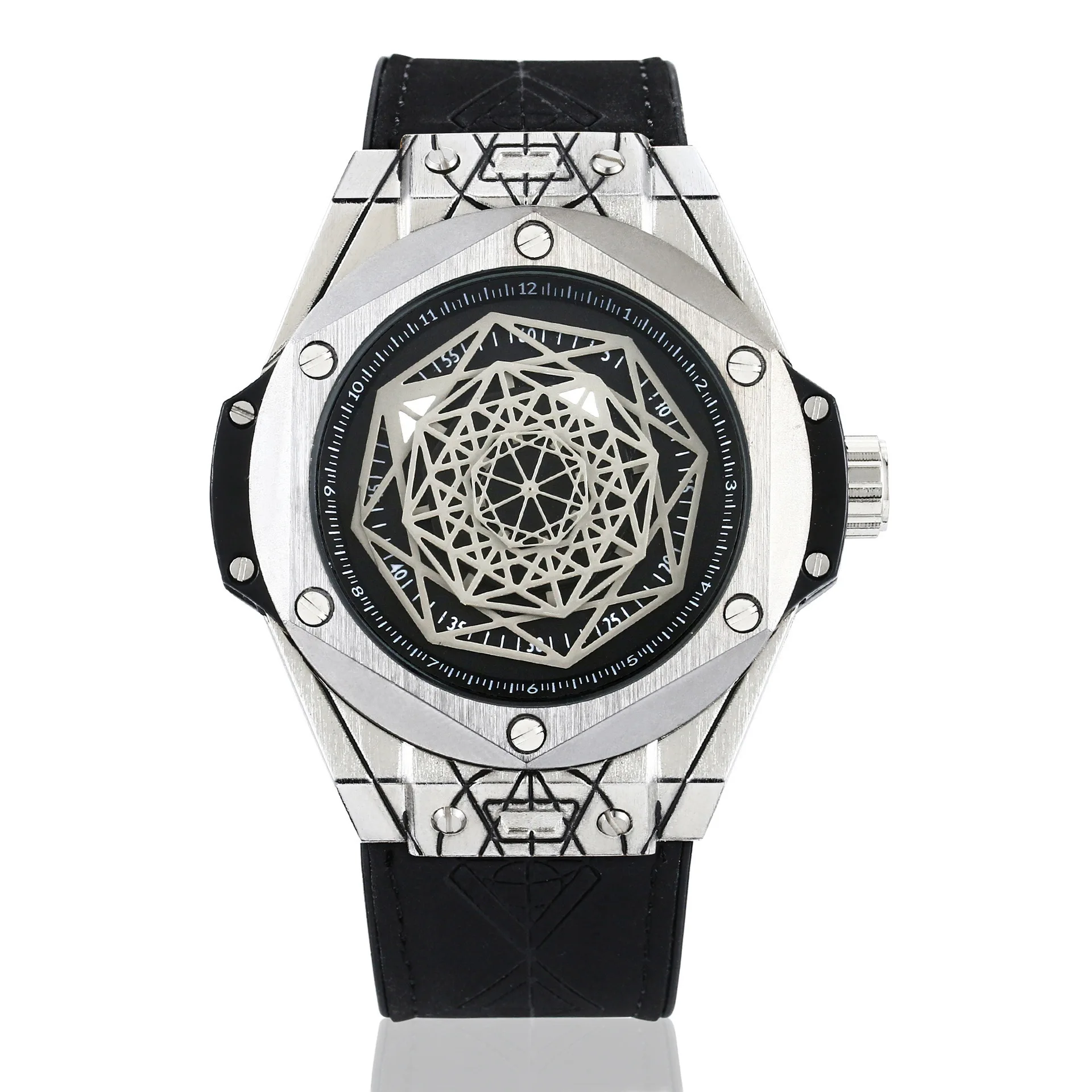 Classic Luxury Mens Sports Watch Waterproof Black Steel Case Men's Quartz Watches Clock Male Casual WristWatch Reloj Relogio