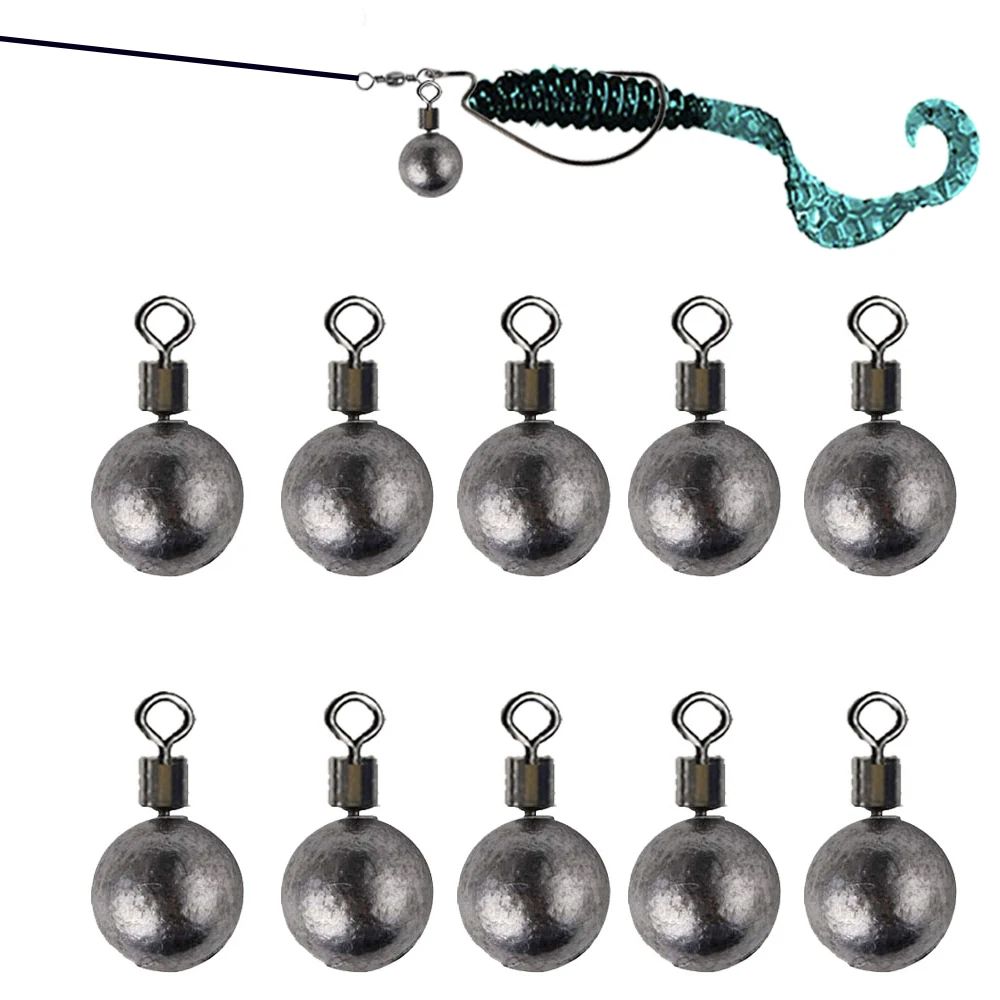 

10pcs/lot Fishing Weights Sinkers 5g 7g 10g 14g 20g Lead Fishing Sinker Carp Fishing Tackle Accessories