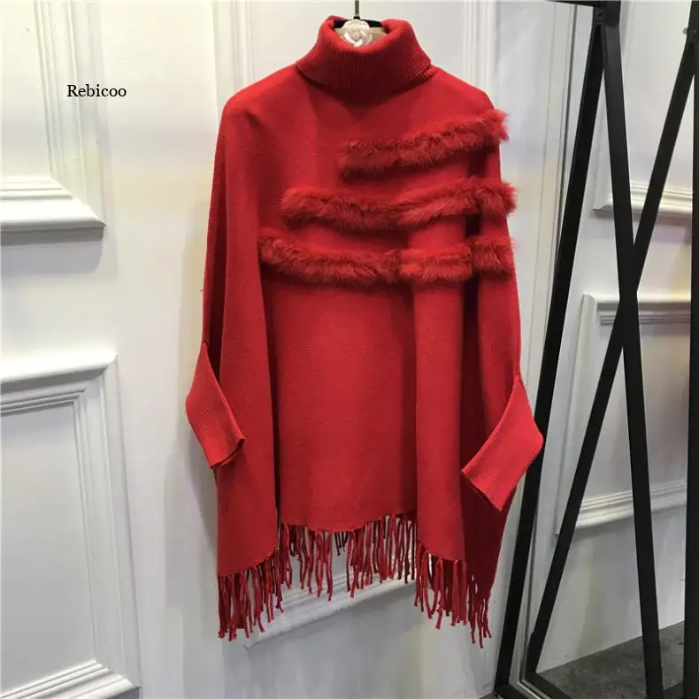 Женская накидка из кроличьего меха пуловер пальто новая модная весенняя Дамская