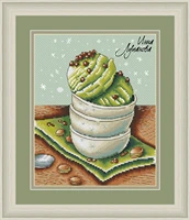 tt counted cross stitch kit handmade needlework for embroidery 14ct cross stitch color pistachios and ice cream