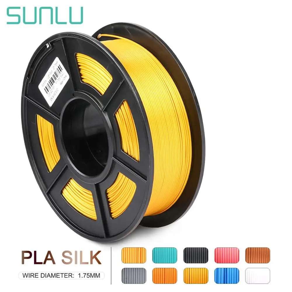 PLA шелковые нити LIGHTGOLD шелк 1 кг 2 фунтов 75 мм за рулон 3D-принтеры DIY для 3D печати