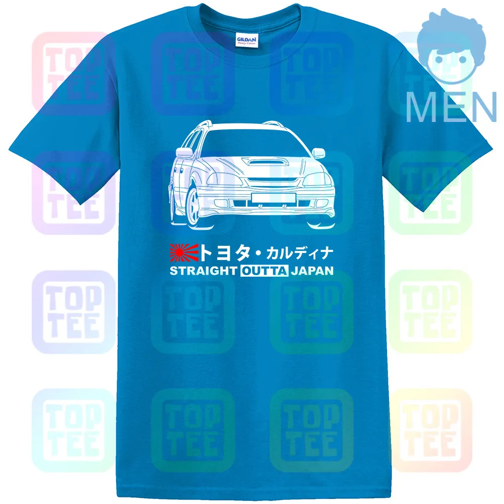 Королевский синий GT-shirt Toyota Caldina GT-T ST215W '97-'99 футболка - Цвет: Королевский синий
