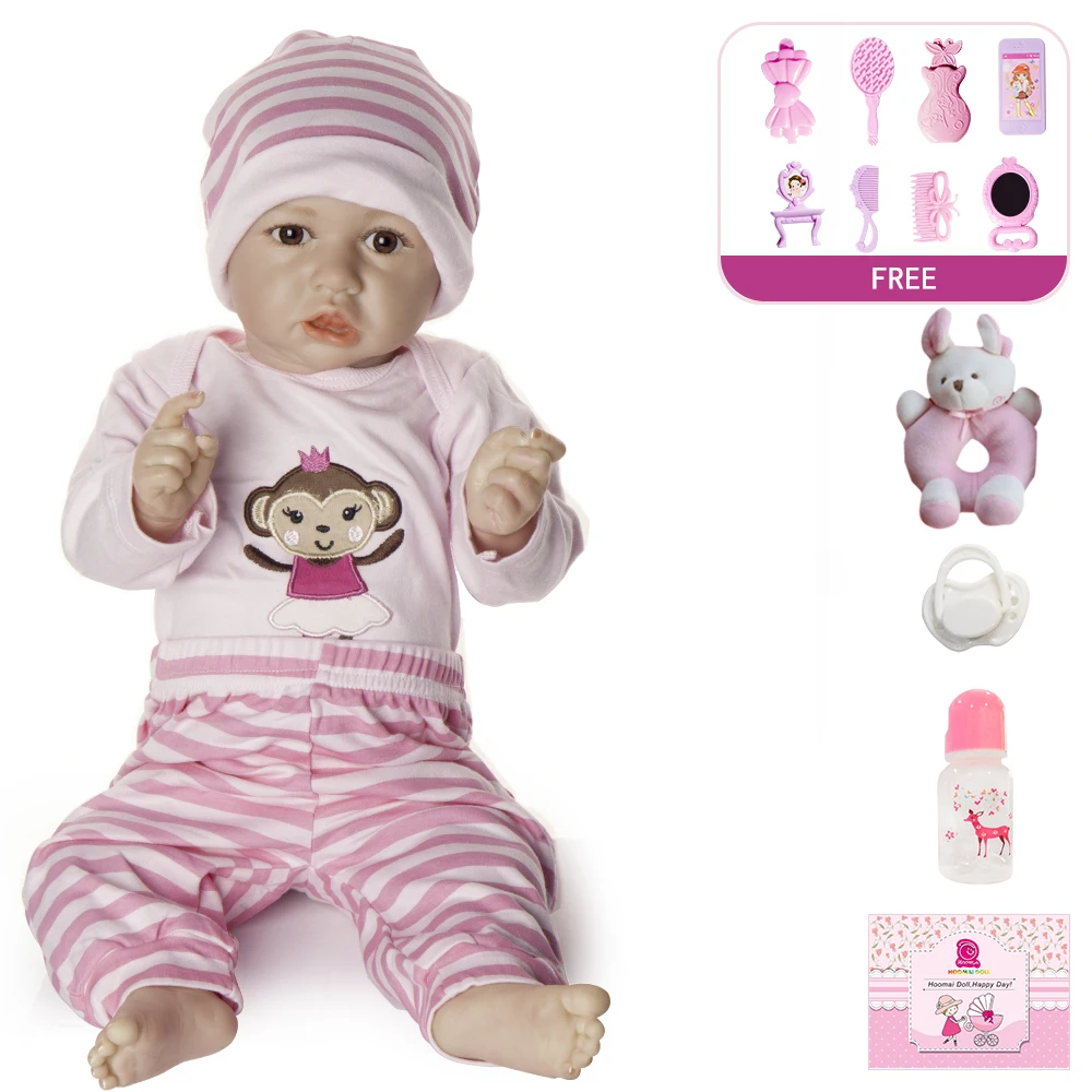 20 дюймов Кукла виниловая игрушка для тела девочек Полное Тело силиконовая