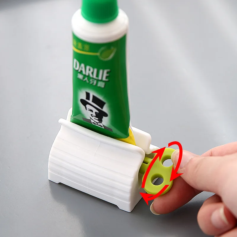 

1Pcs Home Plastic Toothpaste Squeezer Tube Easy Dispenser Rolling Holder Bathroom Supply Tooth Cleaning Accessories