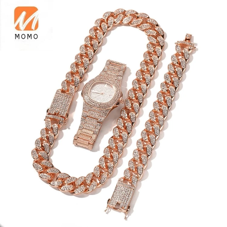 Watch Accessories Hip Hop Rap Rap Gold-Plated Necklace Jewelry for Men