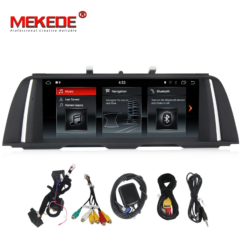 Автомобильный DVD проигрыватель с IPS экраном 4 Гб + 64 ГБ android 10 0 для BMW 5 серии F10 F11 2011