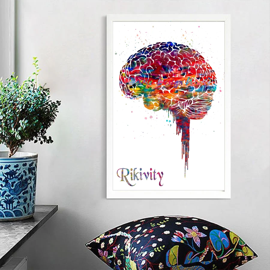 Картина на холсте Rikivity анатомический плакат Настенная картина с изображением