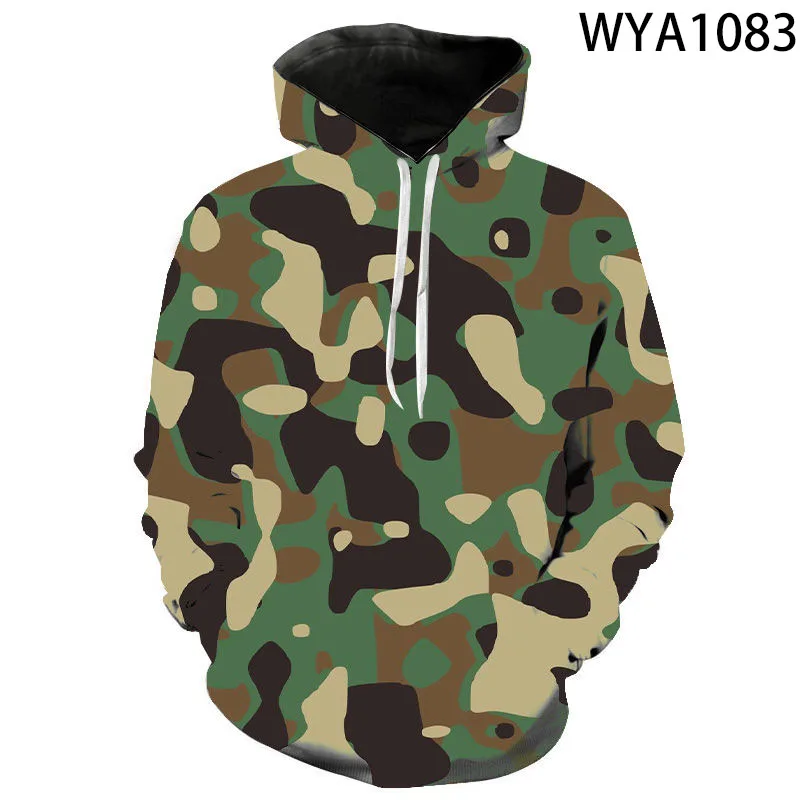 

Men Women Children Fashion Hoodies Military Camouflage 3D Print Sweatshirts Pullover Boy Girl Kids Streetwear Casual Coat