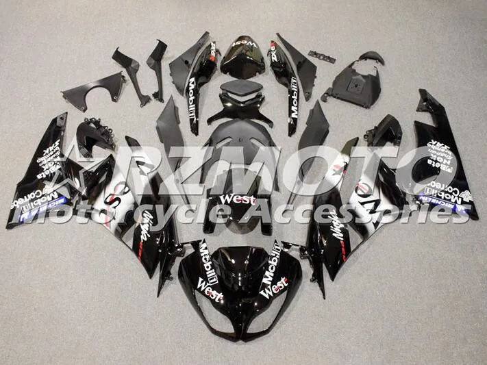 

Инъекций Новый ABS Обтекатели комплект подходит для kawasaki Ninja ZX-6R 636 2009 2010 2011 2012 6R 09, 10, 11, 12, Кузов Набор west