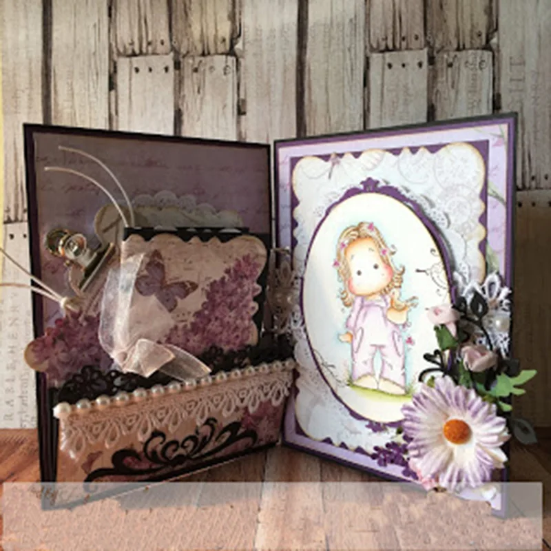 CH craft heaven 3D Gift Stitched DIY Scrapbooking Stamps Craft Embossing Die Cut Making Stencil Template | Дом и сад