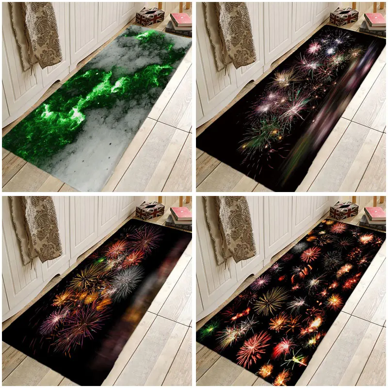 Weltexhome Рождественский коврик с фейерверком для психоделической зоны коврики