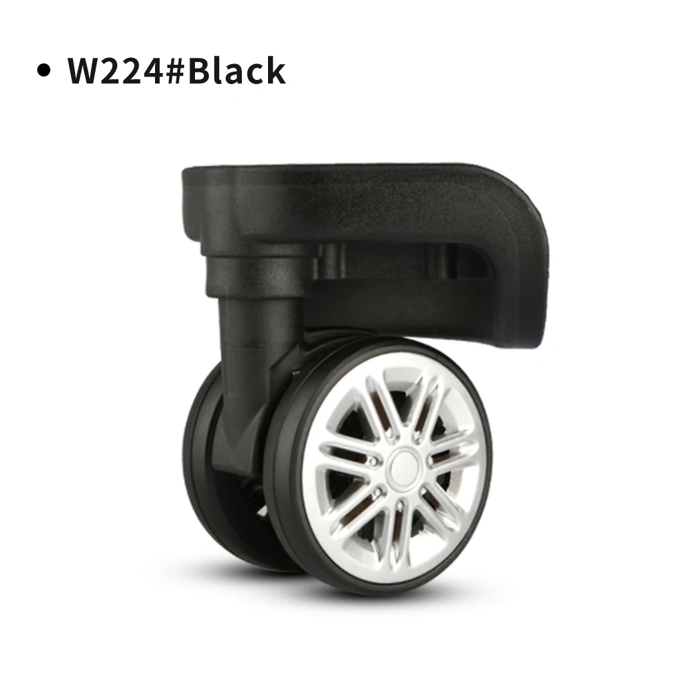 TANGYIPIN W224 Suitcase universal wheel trolley replace password luggage accessories repair silent black shock-absorbing wheels