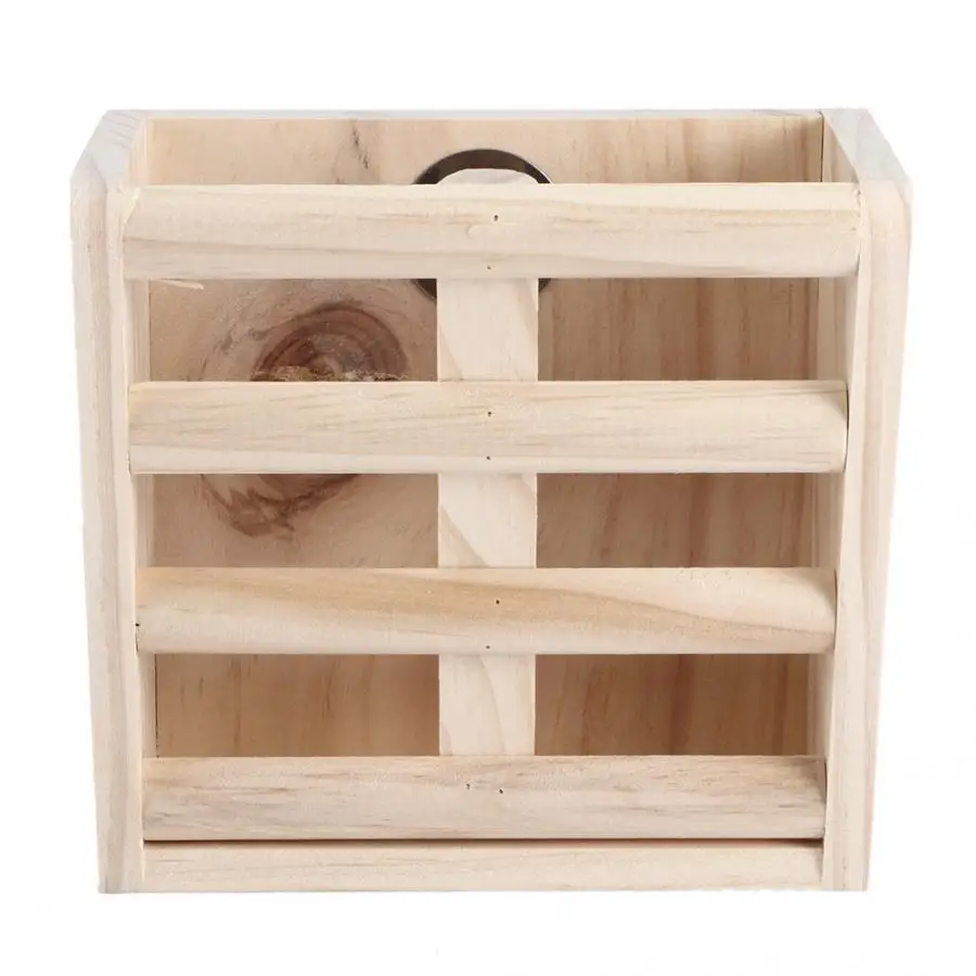 Бутылка для воды деревянная фиксированная кормушка кролика травы стойка миска