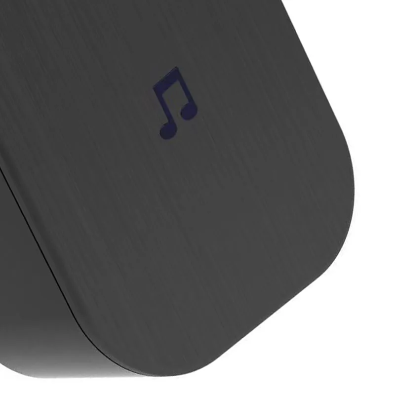 

AM05-Plug-in Chime Wireless Indoor Doorbell Extender for Video Doorbell with Camera White US Plug Black