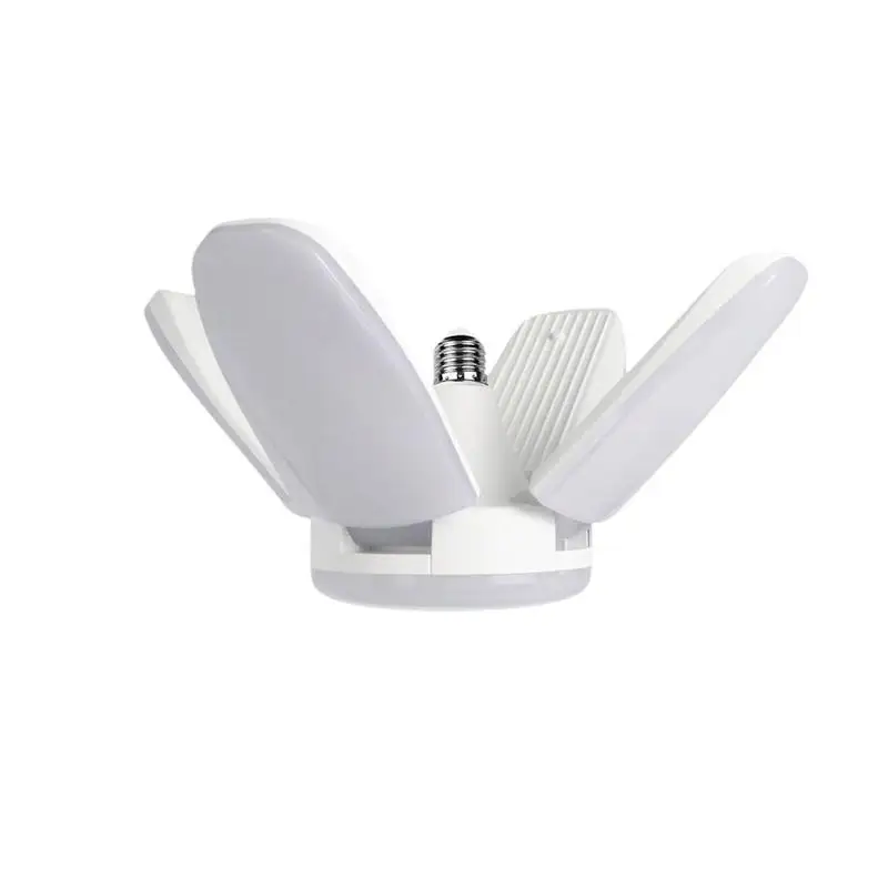 

85-265V 60W Foldable Fan Corn Light Corn LED Bulbs Foldable Fan Lamp White Light Color Collapsible Clover Style Light