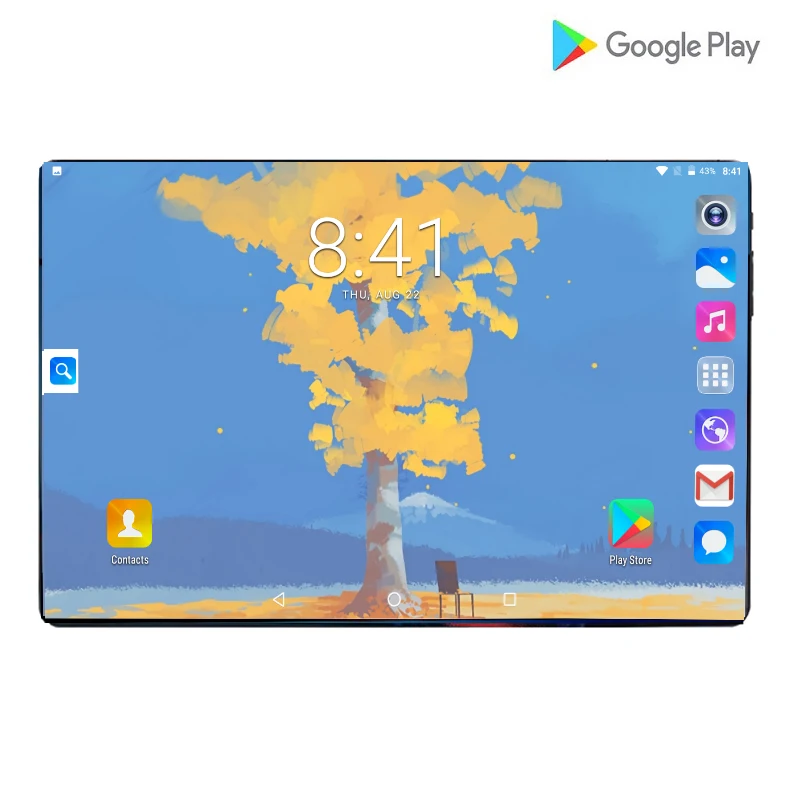 Планшетный ПК 10 дюймов 4G FDD LTE Octa Core 6 ГБ Оперативная память 128 Гб Встроенная память 1280x800 ips 2.5D закаленное Стекло 10,1 WI-FI Android 9,0 подарки