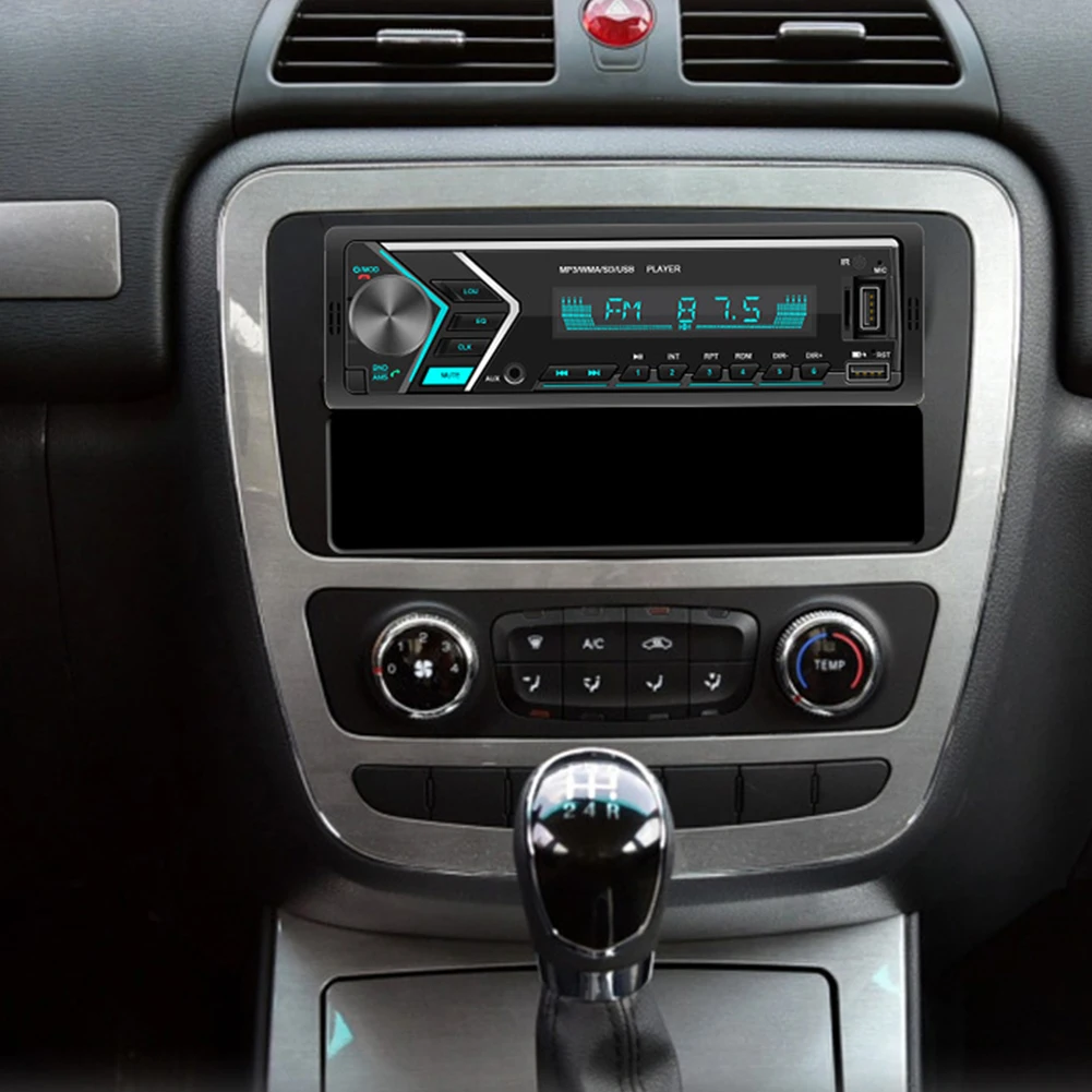 Автомагнитола 1 DIN Авторадио с Bluetooth автомобильное стерео радио цифровое аудио
