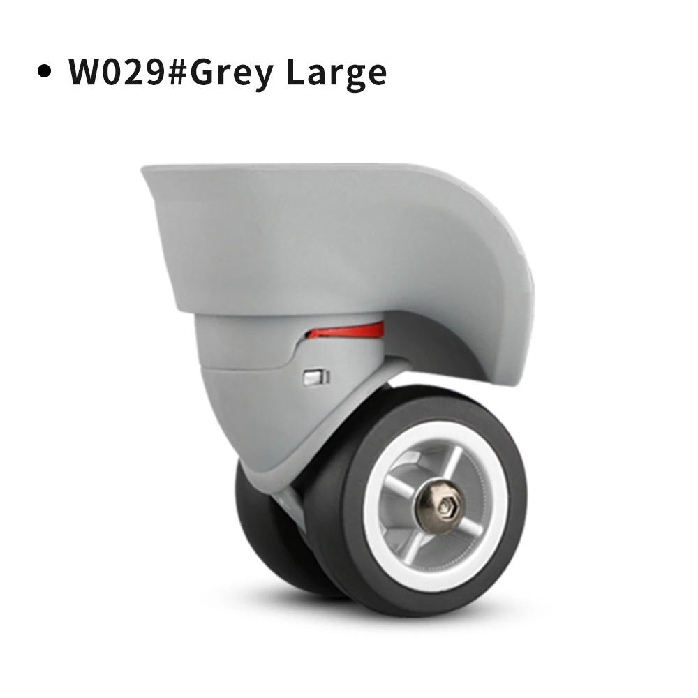 DiLong W029 2Pcs/Pair Rubber Swivel Wheels 360 Degree Rotation Suitcase Replacement Casters Multifunction Luggage Case Parts
