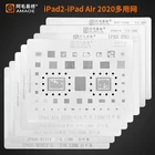 Трафарет для реболлинга Amaoe BGA для Ipad 2, 3, 4 5 6 Air Mini Pro 12,9 10,5 9,7 A14 A9 A10X A12 A12X CPU Nand Power RAM Audio IC Chip