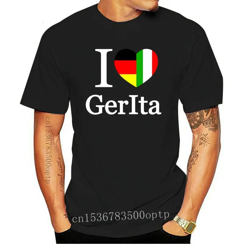 

Женская хлопковая футболка с надписью I Love Gerita, забавная брендовая футболка в стиле Харадзюку, 2020