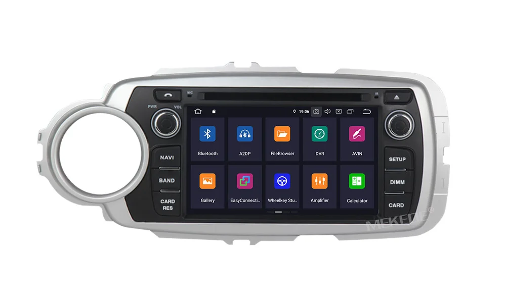 MEKEDE 4G ram 32G rom Android 9,0 автомобильное аудио-радио кассета для Toyota Yaris 2012- с gps Навигатор Радио ipod