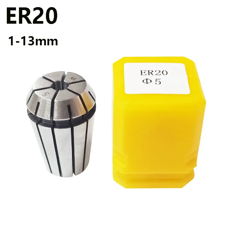

ER20 Chuck Accuracy: 0.015mm Range 1-13 mm CNC machine tool spindle tool holder milling machine Milling Tool Fixture