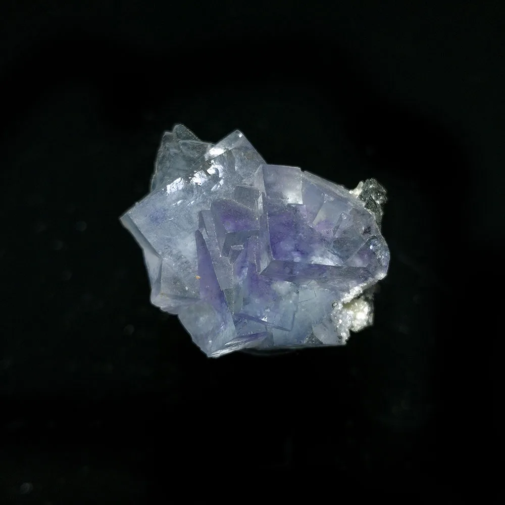 

18.5g A5-5gy Natural Blue Fluorite Wolframit Mica Mineral Crystal Specimen Home Decoration From Yaogangxian Hunan Province China