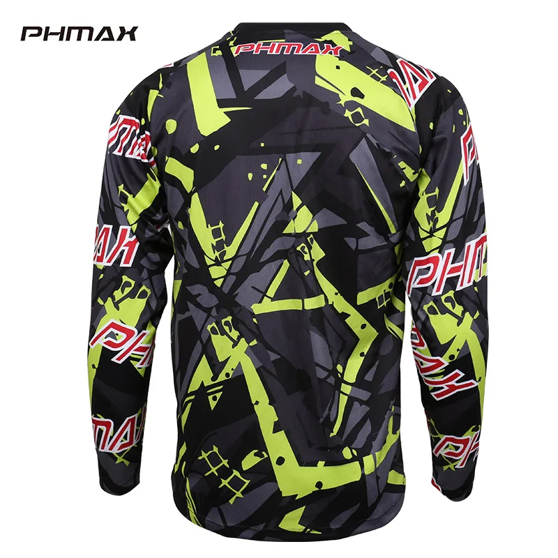 PHMAX велосипедная одежда спортивные майки дышащая быстросохнущая рубашка DH