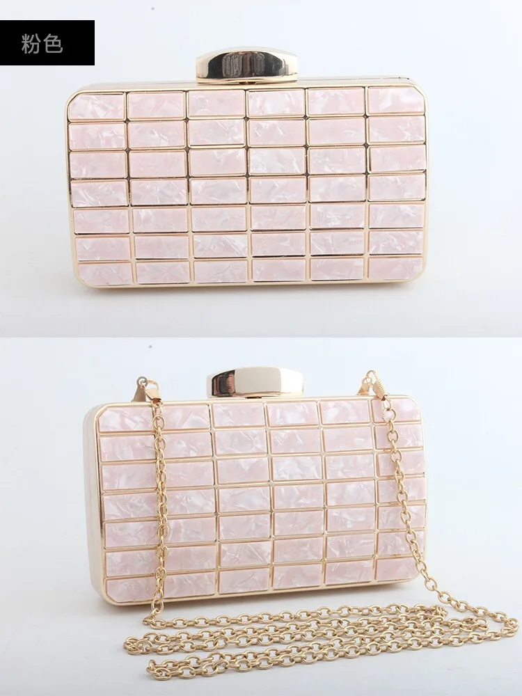 

XIYUAN Luxury Handbags Women shoulder Bags Designer Dinner Crossbody Bag Ladies Evening Metal Banquet HandBag clutch purse blue