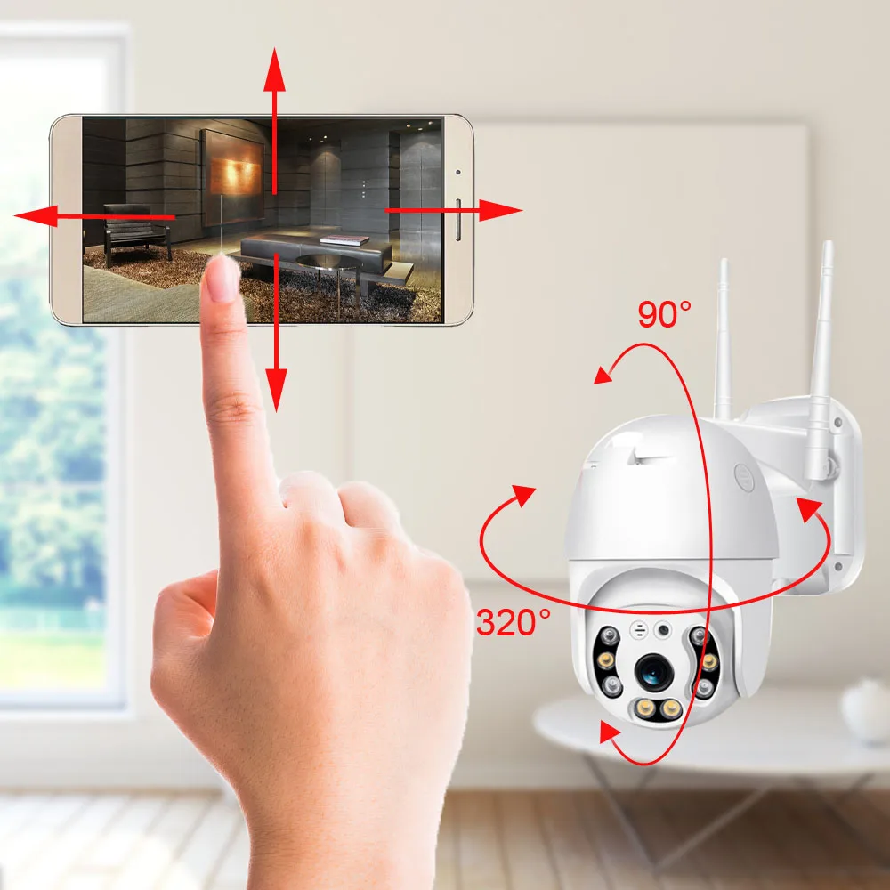 2MP 1080P ip-камера WiFi Беспроводная PTZ скоростная купольная камера видеонаблюдения IR Onvif камера наружного видеонаблюдения Водонепроницаемая двухсторонняя аудио