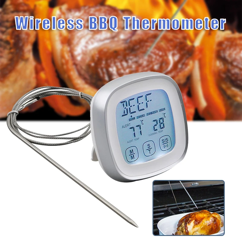 

Цифровой Кухонный Термометр для барбекю и еды, бытовой прибор для измерения температуры для приготовления пищи, мяса, торта, сладостей, фри, ...