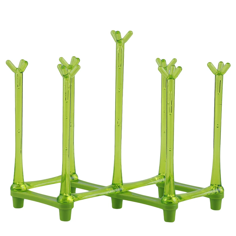 Пластиковый стеллаж для хранения стаканчиков подставка сушки сосок держатель