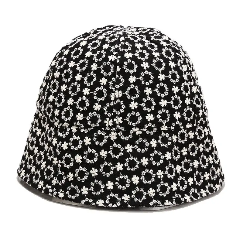 

White Hat Men's Cap Female Flowers Black Panama 2021 Fashion Hip Hop Hat For Man Golf Cap Autumn Panama