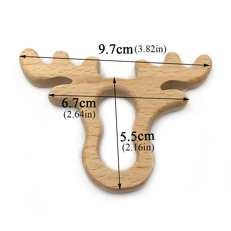 baby teether C1001 Лидер продаж, детский Пищевой Деревянный прорезыватель, мультяшная собака в форме слона, Детские Прорезыватели для кормления, безопасные Прорезыватели для новорожденных, игрушки в подарок - Цвет: baby teether C1001
