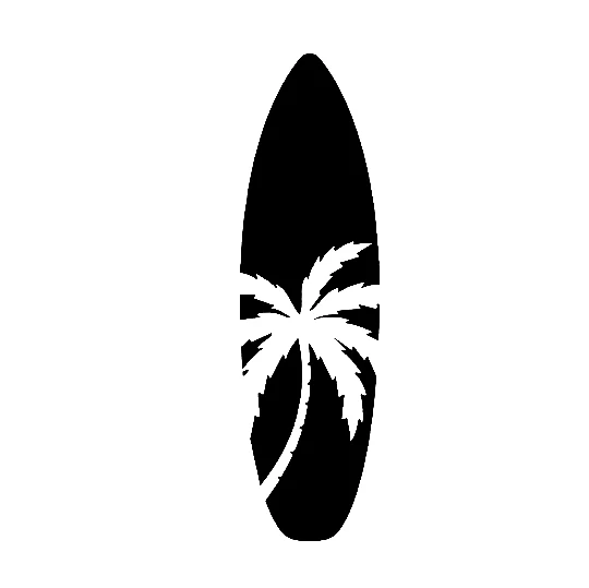 

Car Stickers Decor Motorcycle Decals Surfboard Palm Tree Vinyl Decorative Accessories Waterproof PVC,25cmx18cm