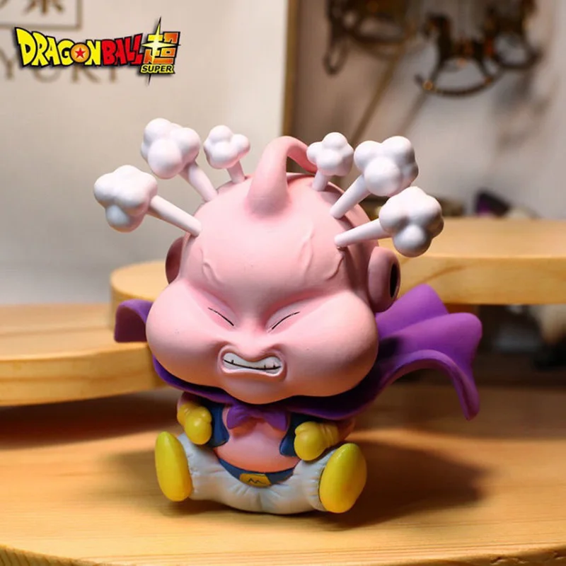 

Manga Anime Dragon Ball Figure Buu Angry Smoking Fat Buu Cute Q Version Birthday Gift Model Hand Office Aberdeen DIY Brinquedos