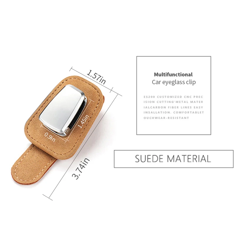 Portable Car Glasses Cases Ticket Card Clamp Sun Visor Sunglasses Holder For Nissan Tidda Livida X-Trail T31 T32 Qashqai | Автомобили и