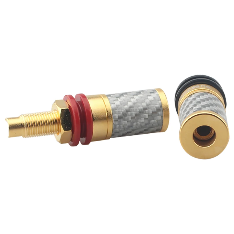 Клеммные колодки из углеродного волокна Hi-Fi медные усилитель динамика Короткие |