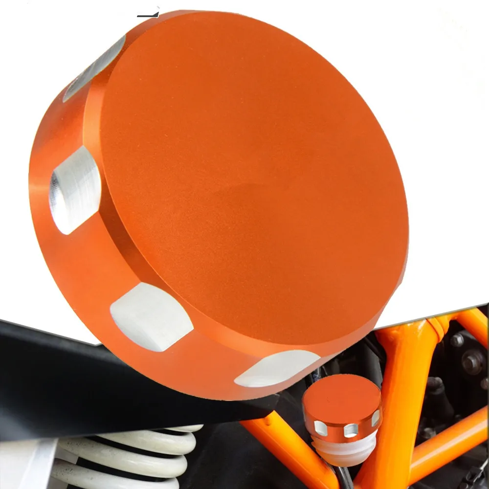 Для KTM DUKE 390 задний резервуар тормозной жидкости крышка Кепки для duke 125/200 250 2013 2014