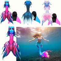 kids adults mermaid tail luxurious swimming tail monofin cosplay children mermaid tails for swimming